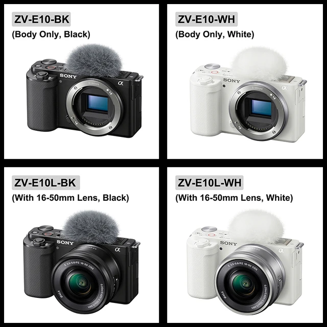 Sony Alpha ZV-E10 ZVE10 APS-C Mirrorless Digital Compact Camera  Professional Photographer Photography 24.20MP 4K Video Cameras