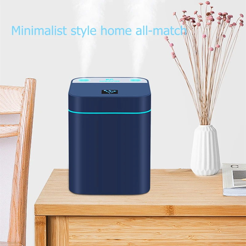 Umidificatore d'aria domestico a doppio ugello da 1000 ml, nebbia pesante, USB, nebulizzatore con luce LED, umidificatore ad ultrasuoni e aroma fresco_voghion.com