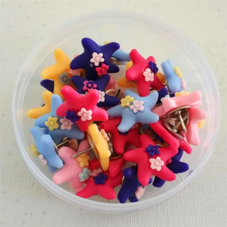 Manufacturers Direct Selling Cross Border Creative Wood Piece Pushpin Flower Bird Animal 20-Office Culture And Education Fixed