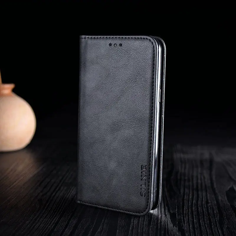 Black Чехол для ZTE Blade V7 lite v8 lite mini v9 v10 vita funda Роскошный кожаный чехол откидная крышка без магнитов coque - Цвет: Black