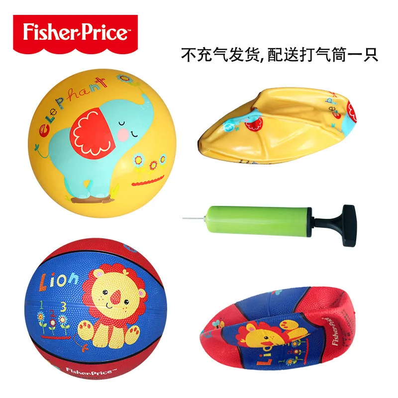 

FISHER-PRICE Infant Child qiu ju qiu Baby Rattles Hand Ball pai qiu Rubber Ball Basketball la qiu Gift Box
