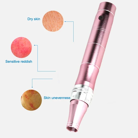 Profissional sem Fio Cuidados com a Pele Dermaing Elétrica Microblading Agulhas Tatuagem Arma Mesotherapy Dr. Caneta Kit
