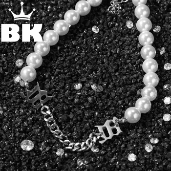 

Web celebrity ins the same dunzi choker chess misbhv minority pearl chain concatenation choker temperament bundy short necklace