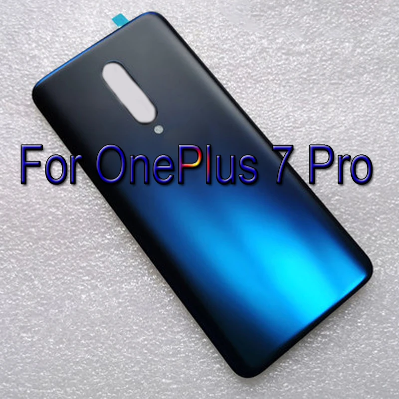 100% Originale Per Oneplus 7 Pro Batteria Coperchio Posteriore Alloggiamento Sportello Per Oneplus 7 Pro Parti Di Riparazione Sostituzione Oneplus7 Pr