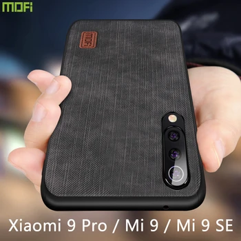 

Mofi For Xiaomi Mi 9 Lite Case Luxury Silicone Back Cover Phone Case For cc9 Silicone shockproof jeans PU leather