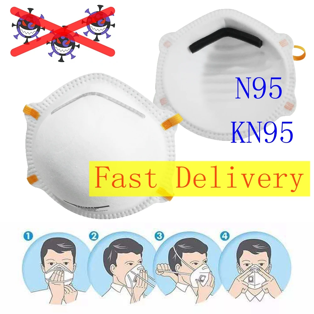

In Stock 5PCS KN95 Mask Anti-Virus Anti Infection Particulate Respirator FFP2 Level Anti-Droplets PM2.5 Protective Face Masks