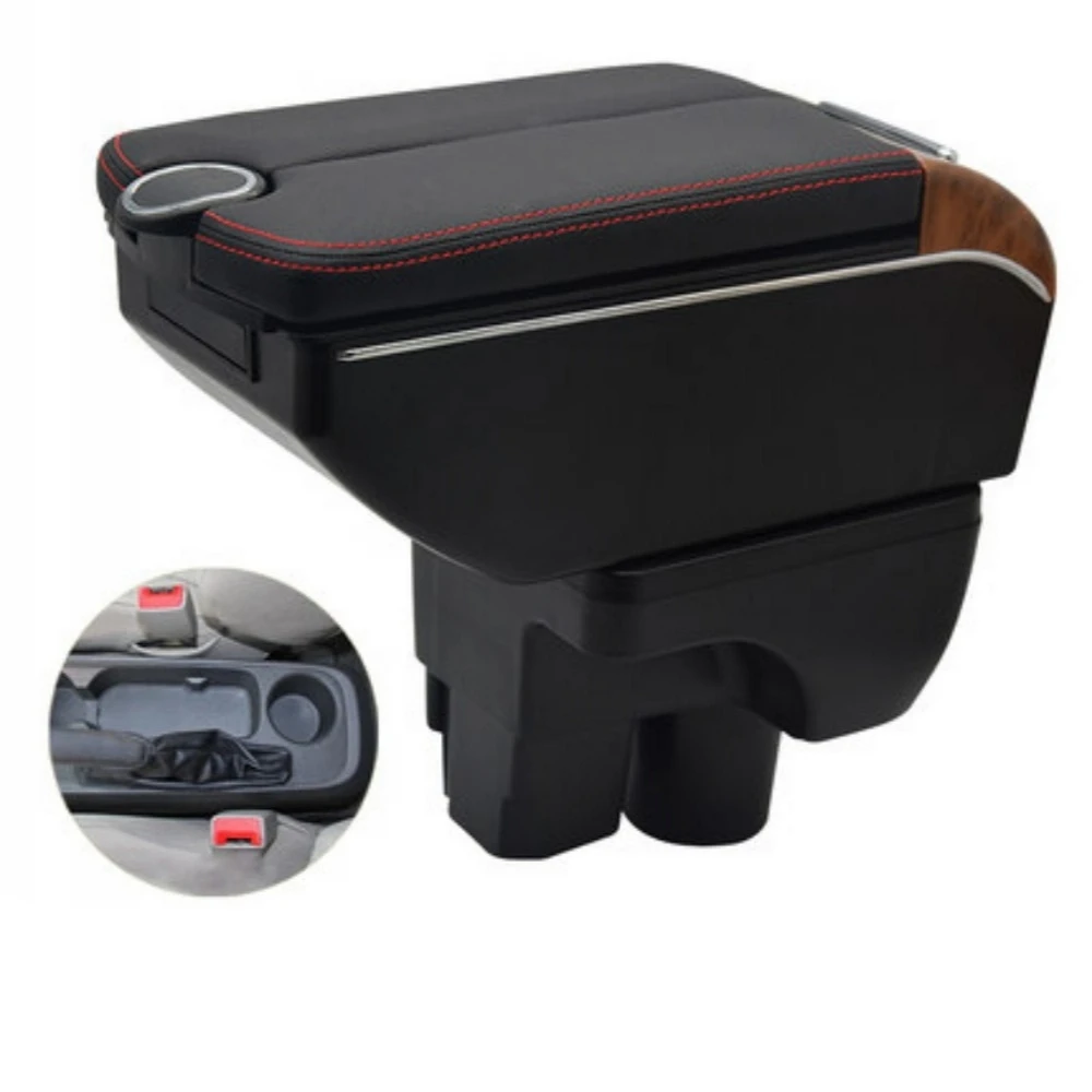 

For Chevrolet Sail 3 Center Console Armrest Box Storage Elbow Rest Arm with Phone Charging USB Interface Cup Holder