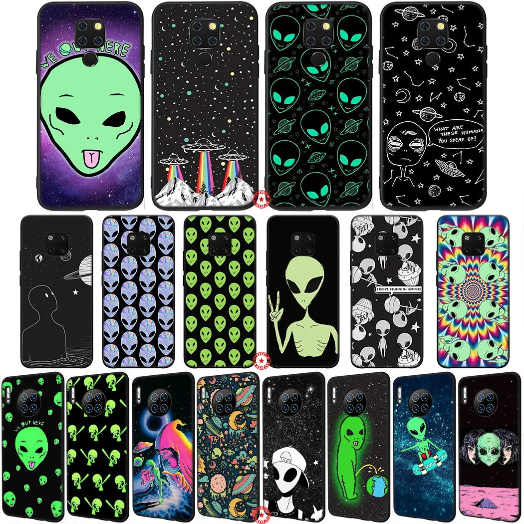 Y6 Alien Believe UFO Мягкий силиконовый чехол для телефона Huawei Mate 30 20 10 Lite Pro P10 Nova 2 2i |
