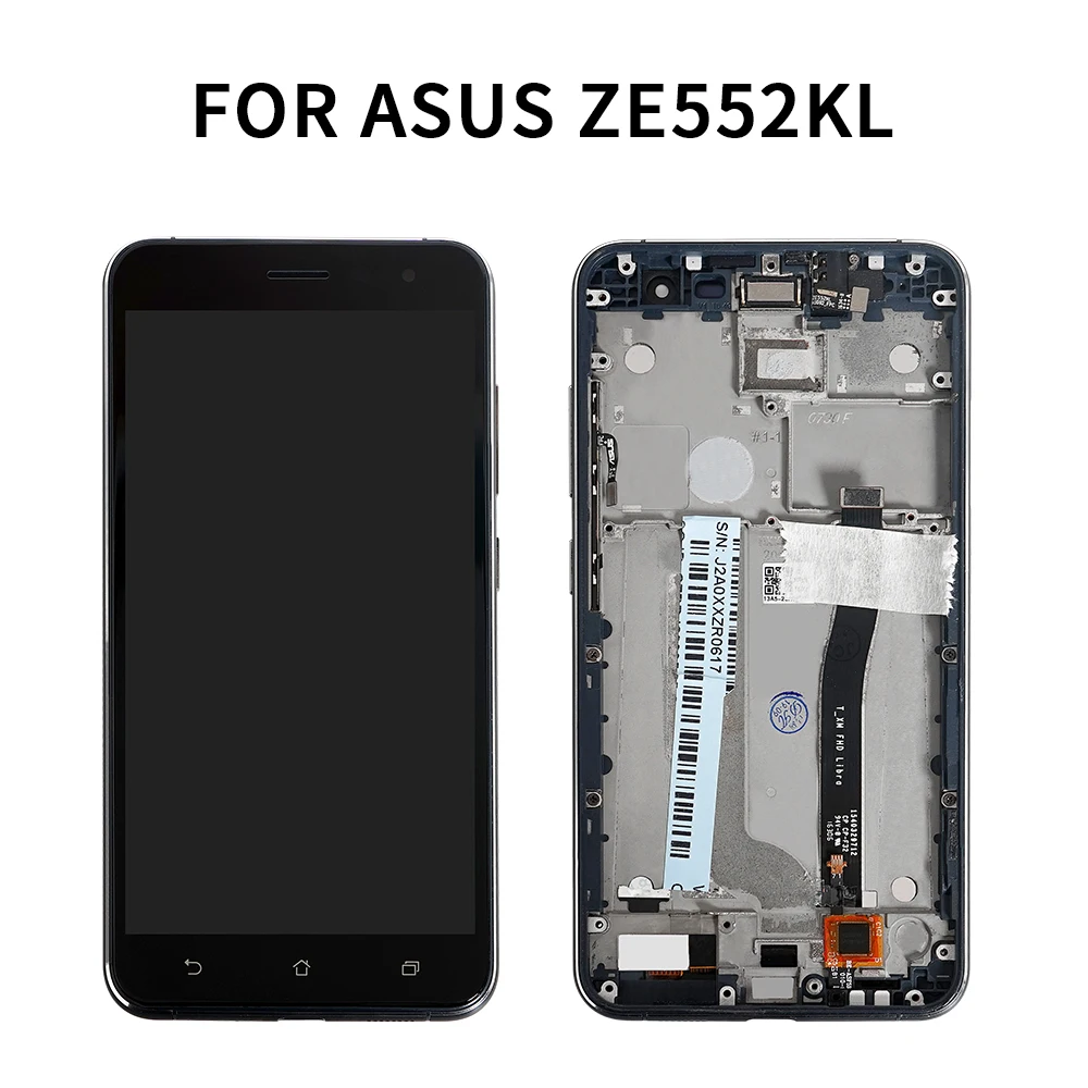 ЖК-дисплей для ASUS ZenFone 3 ZE552KL, сенсорный экран с рамкой, дигитайзер, сборка для ZE552kl Z012D Z012DC Z012DA