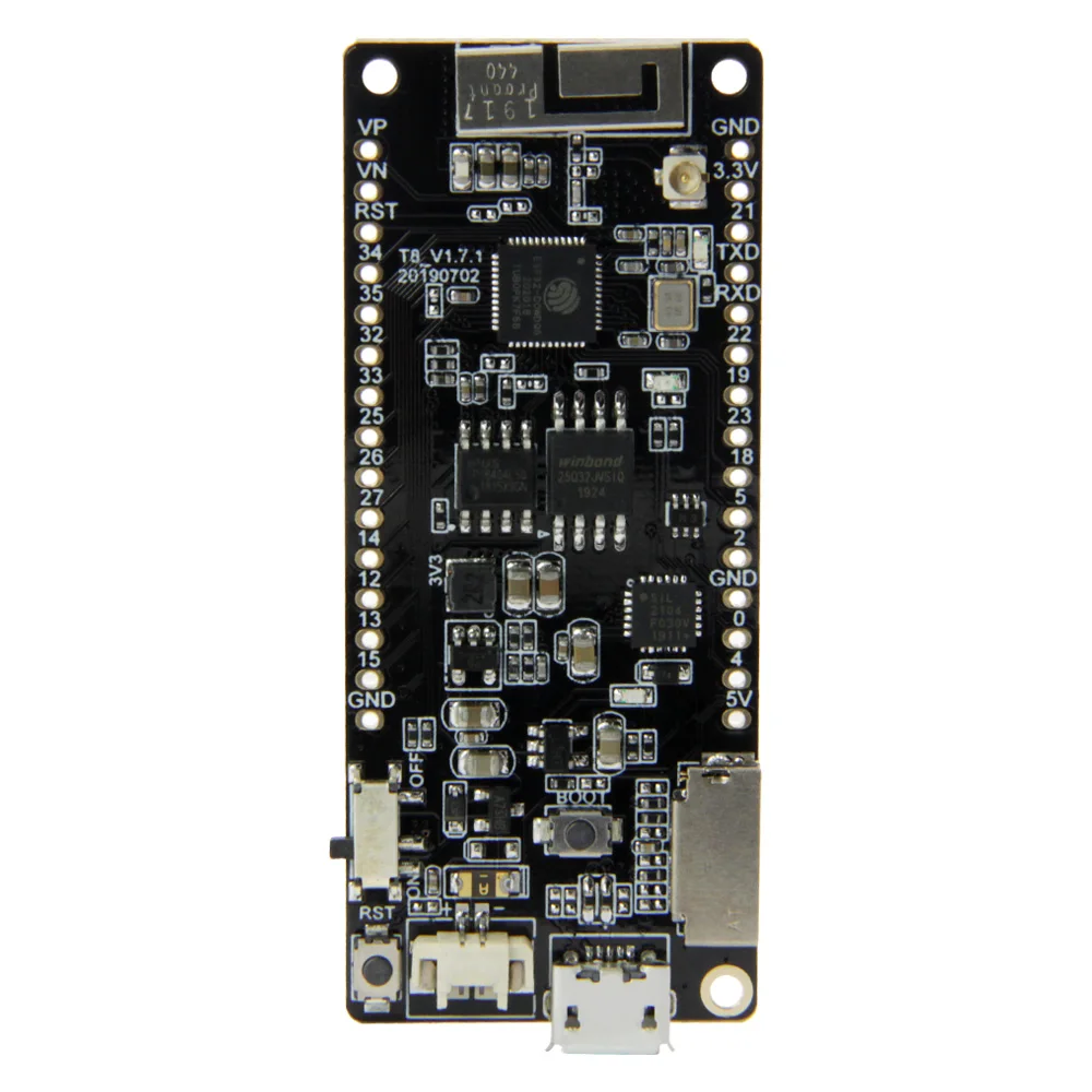 Лилиго®TTGO T8 V1.7.1 ESP32 8 Мб PSRAM TF карта 3D антенна Wi Fi и Bluetooth с микропитоном поддержкой