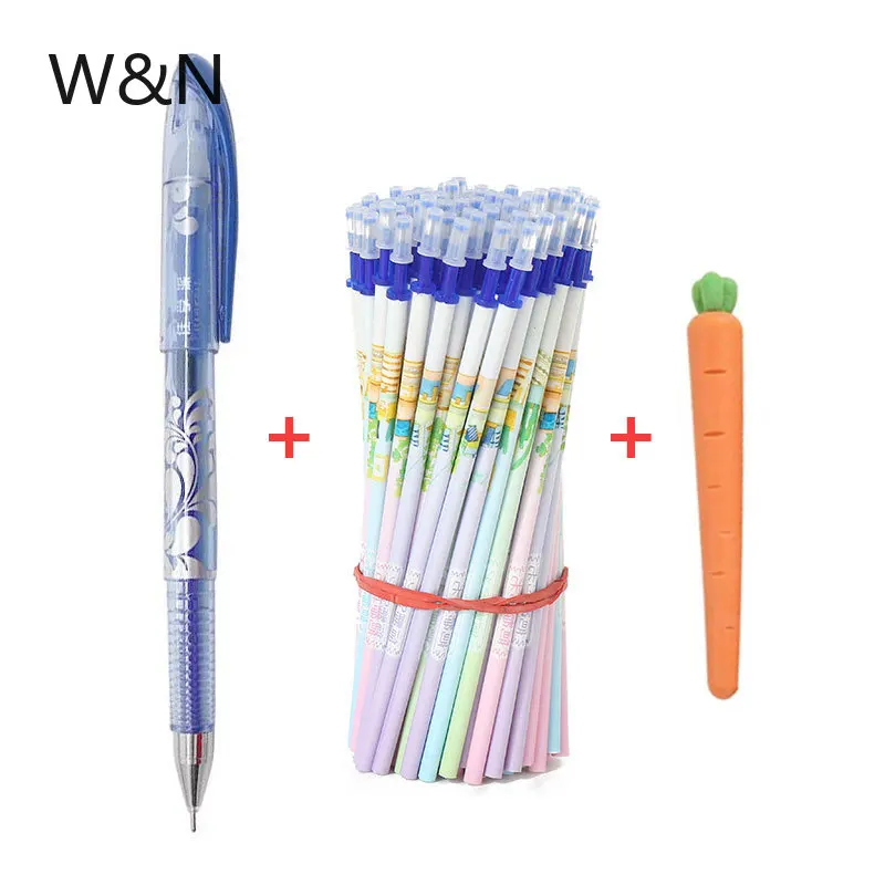 12Pcs/lot Erasable Pen Refill Set Rod 0.5mm Blue/Black/Red Ink Magic Ballpoint Pen for School Office Writing Supplies Stationery