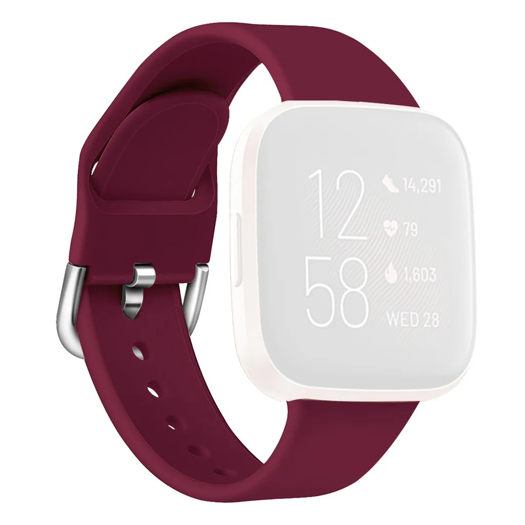 Силиконовый ремешок на запястье для Fitbit Versa 2, ремешок для смарт-часов, сменный ремешок для мужчин и женщин, браслет для мужчин, спортивный ремешок для часов, 19Oct
