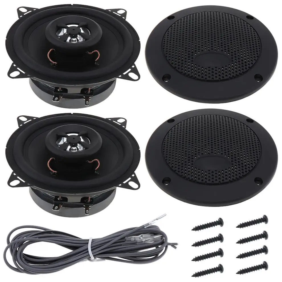 2 шт., 4 дюйма, 100 Вт, автомобильный HiFi коаксиальный динамик, автомобильная дверь, авто аудио, стерео, полный диапазон частот, динамик s для автомобилей