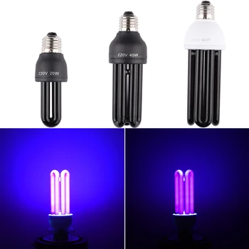 

220V 20-60W UVC Ultraviolet UV Light Tube Bulb Disinfection Lamp E27 Ozone Sterilization Mites Lights Germicidal Lamp Bulb