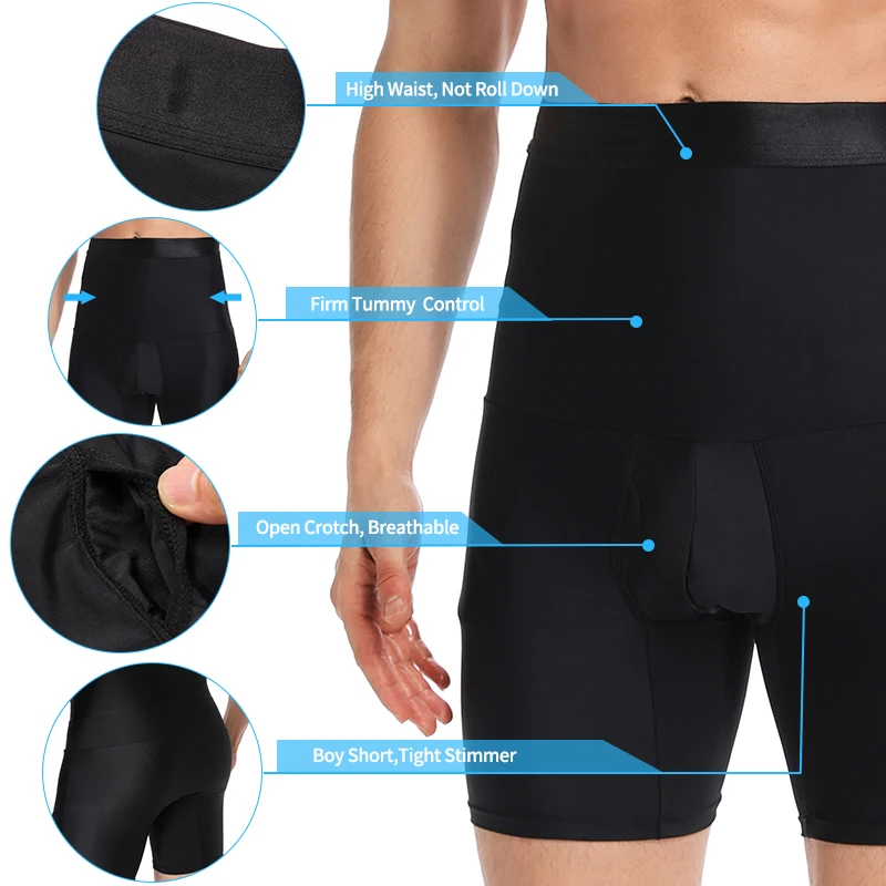 Men Tummy Control Shorts High Waist Slimming Underwear Body Shaper Seamless  Belly Girdle Boxer Briefs Men Shapewear - Shapers - AliExpress
