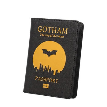 

New Passport Cover Game Gotham The City of Batman Travel Wallet Asgard Passport Case Quality Pu Leather Covers for Passport