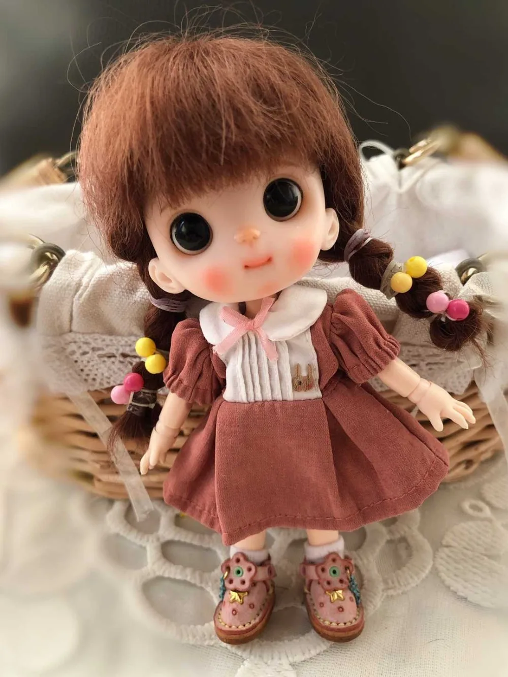 OB11 кукла голова Кастомизация 1/8 BJD куклы OB Полимерная глина