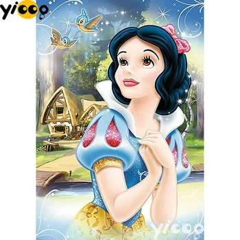 

Full square drill diamond Painting 5D DIY diamond embroidery Cartoon Snow White Diamond mosaic Home Decor Gift AX0613