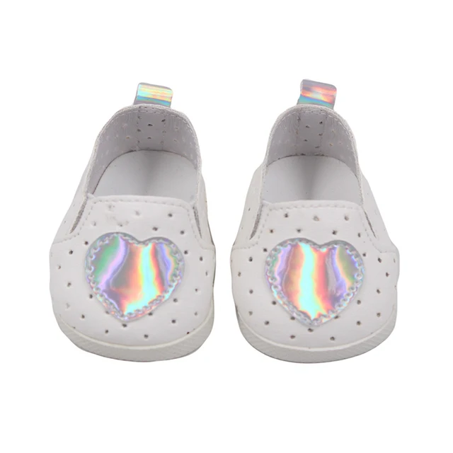 Cute Doll Shoes 7cm Bow Cartoon Skull Pattern Mini Shoes For 18 Inch American&43cm Baby New Bron Dolls Og Girl Toy 1/3 BJD Shoes SH-0010-1