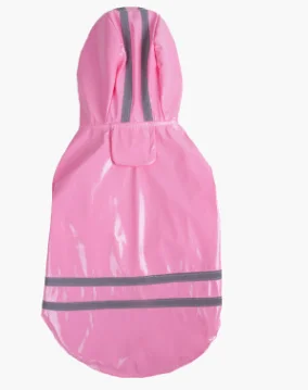 Pink Новая весенне-летняя одежда дождевик для животных Одежда для кошек и собак полиуретановый зеркальный с капюшоном ветрозащитные товары для домашних животных - Цвет: Pink