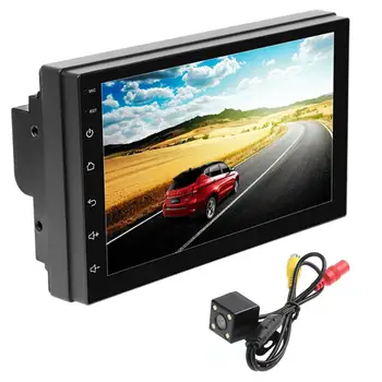 

708C DIN Car Radio Multimedia Video Player 7 inch Touch Screen Quad Core Android 10 GPS BDS Bluetooth WiFi Stereo Head Unit