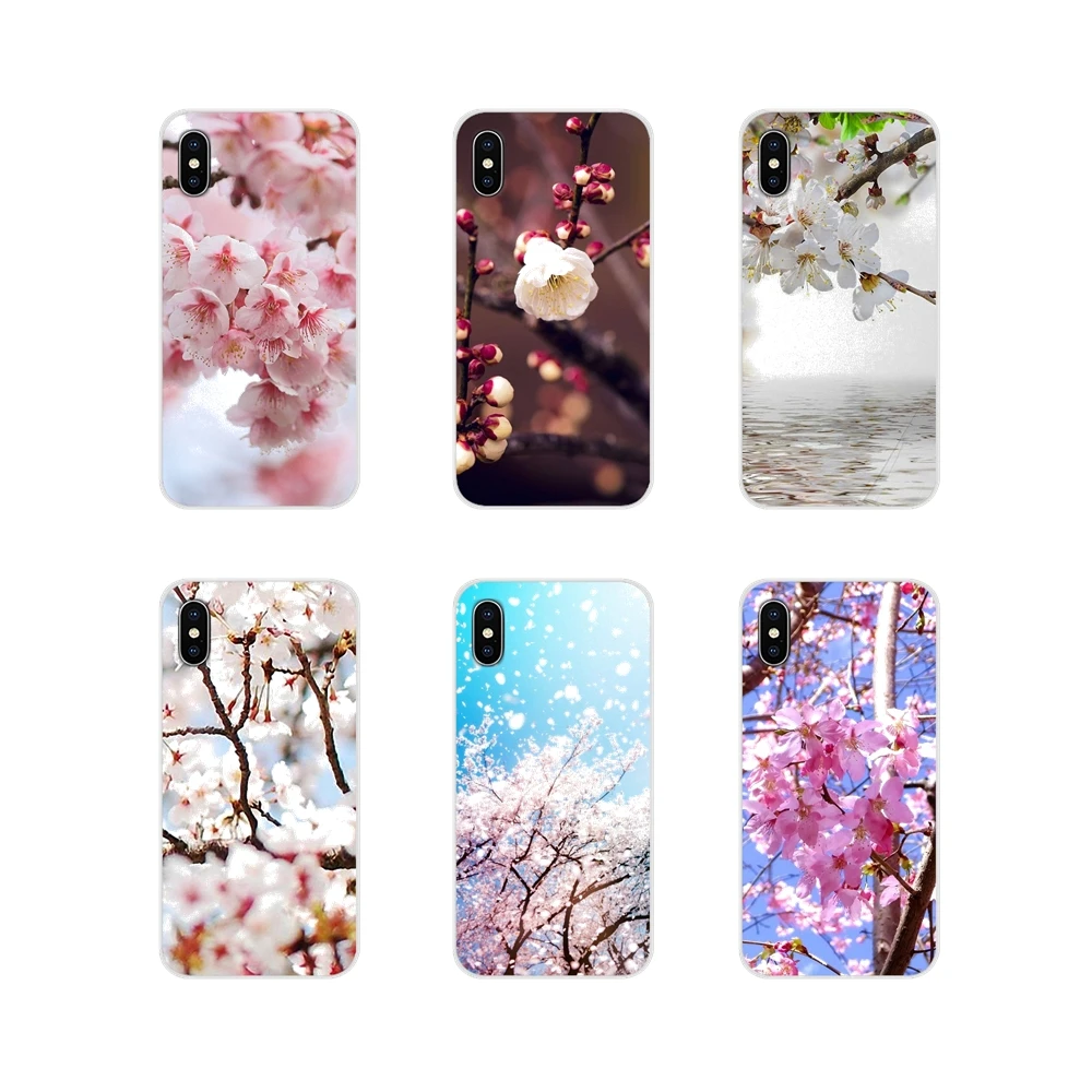 قلم لمس coque samsung a10 fleurs de cerisiers