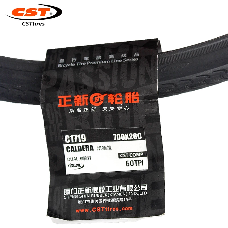 CST-Folding Stab Proof Steel Wire Tire, Bike Parts, 700C, 700C, 60TPI, Wear Resistant Bicycle Tires, C-1719