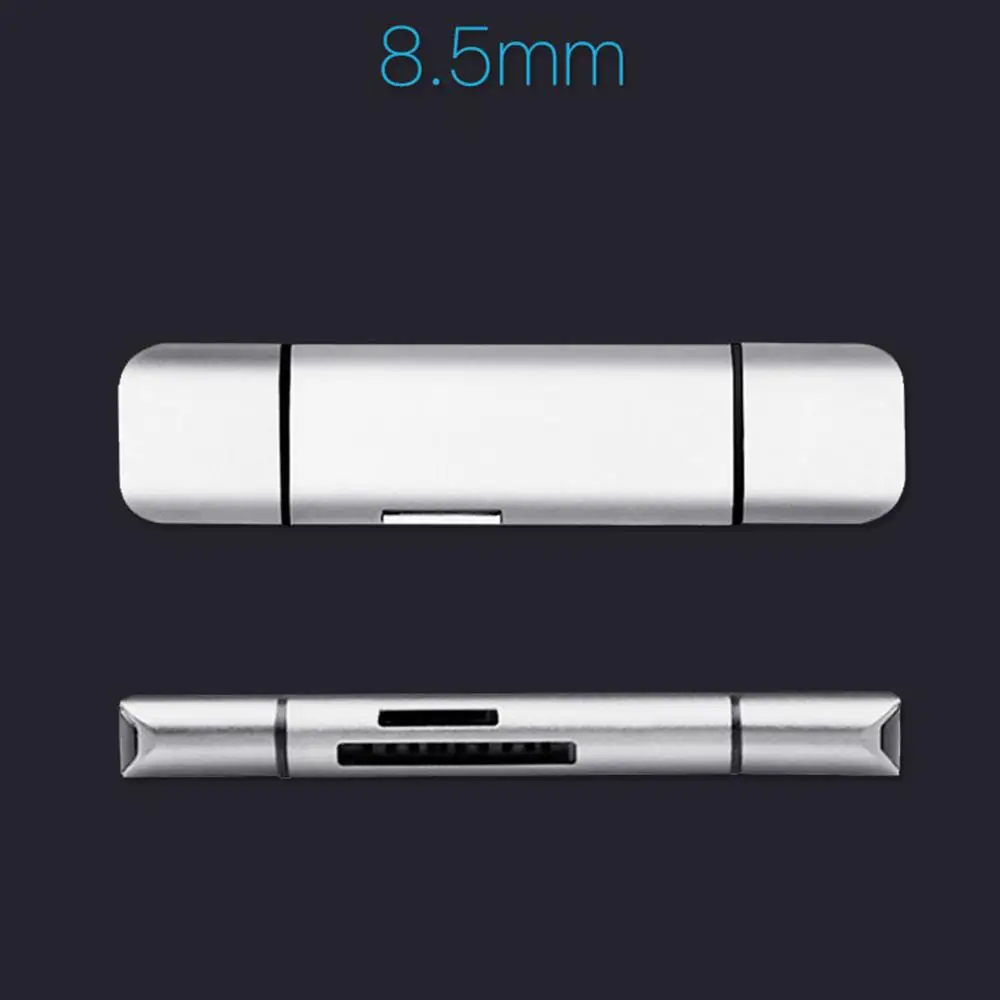 USB 3,0 и Тип usb-C 2-в-1 двойной слот памяти считыватель карт OTG адаптер для TF, SD, Micro SD, Micro SDXC, Micro SDHC, MMC, RS-MMC и т. д