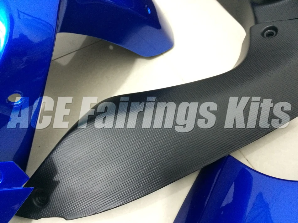 Легко Установка ABS Обтекатели комплект подходит для Kawasaki Ninja 650R ER-6F 06 07 08 650 ER6F 2006 2007 2008 Цвет: синий