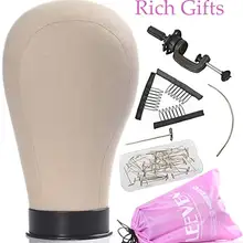 Leeven 21-24 дюймов косметологический манекен блок Брезентовая головка для париков пробковый брезентовый блок манекен Болванка под парик со столом Зажимная стойка