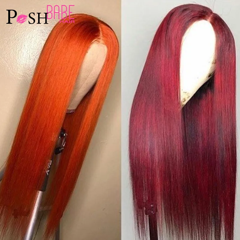 POSH BABE #350 цвет человеческие волосы парики длинные Remy бразильские Прямые кружевные