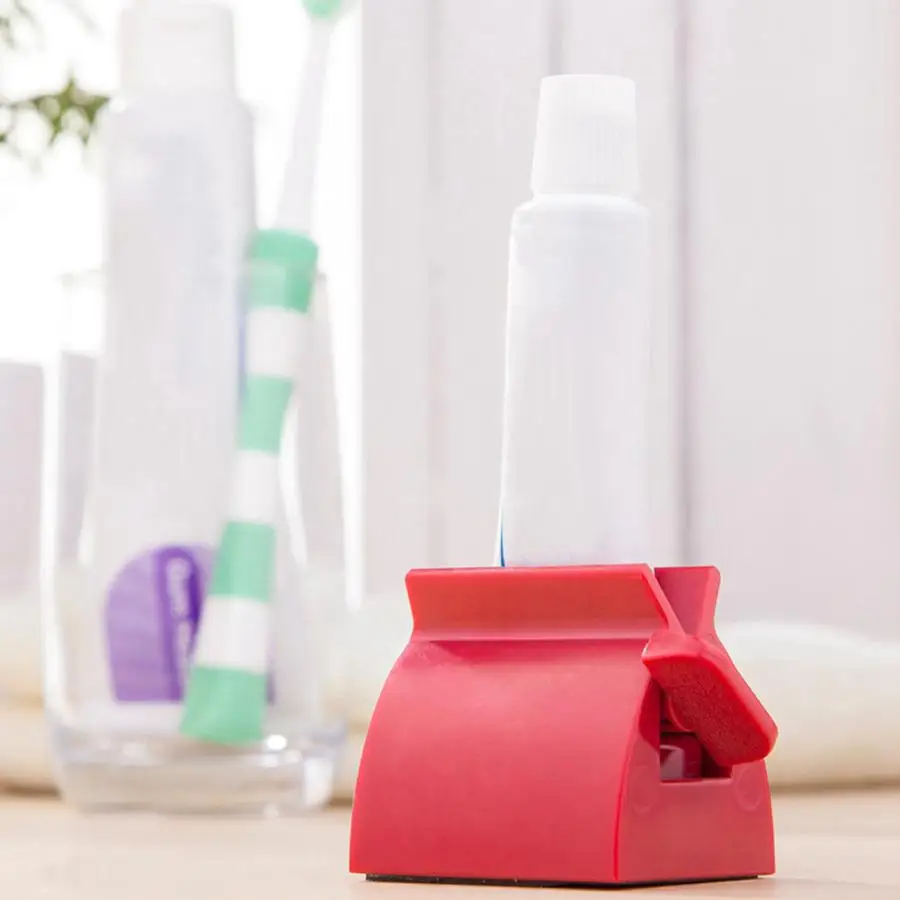 Bathroom Supplies Plastic Toothpaste Tube Squeezer Easy Dispenser Rolling Holder
