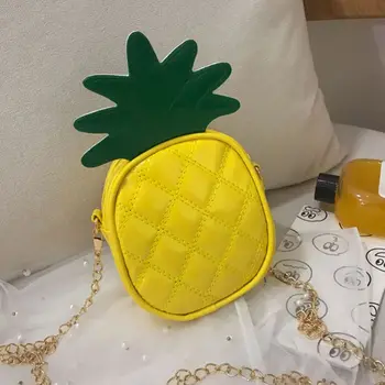 

Cute Pineapple Strawberry Shape Shoulder Mini Chain Crossbody Bag for Women Satchel Purse Handbag M5TE