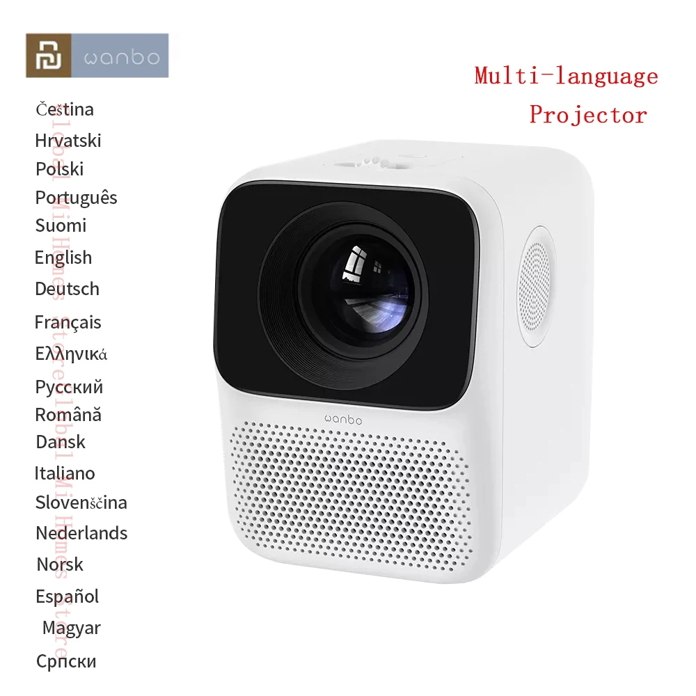 US $114.93 Wanbo T2 Free LCD Projector LED Support 1080P Vertical keystone correction Portable Mini Home Theater Projector