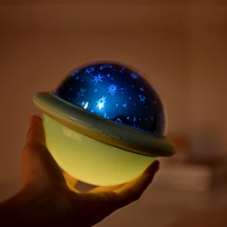 Projecteur LED UFO alimenté par batterie USB, luminaire décoratif d'intérieur, idéal pour la chambre d'un enfant ou d'un bébé, comme cadeau 