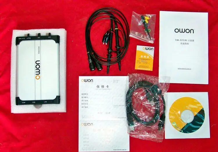OWON VDS1022 USB цифровой осциллограф для ПК 25 МГц 2 + 1 Ch 100MSa/S | Инструменты