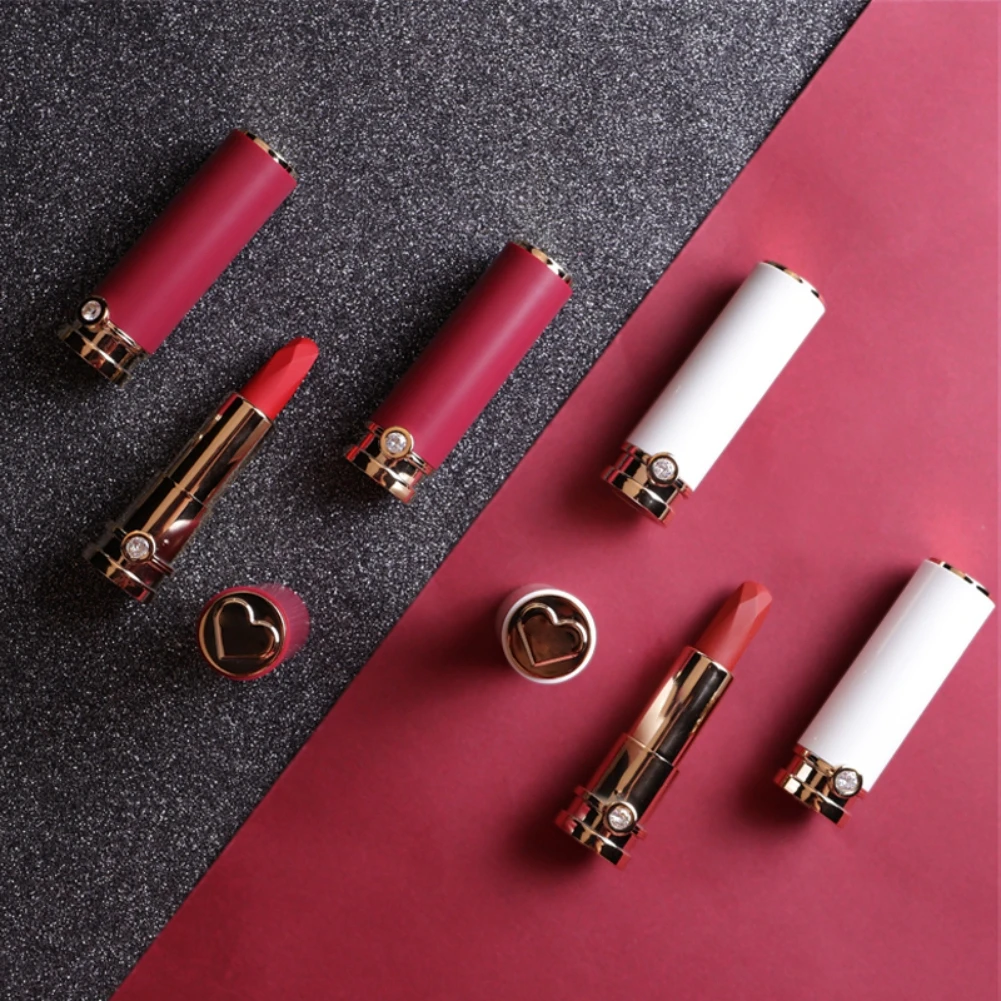 Matte Lipstick Long Lasting Non-stick Cup Waterproof Easy To Color Velvet Lipstick Cosmetic Maquiagem Mujer