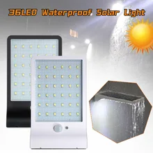 

36LED Solar Wall Light Motion Sensor Solar Powered Light with 3 Mode Pathway Light for Home Porch