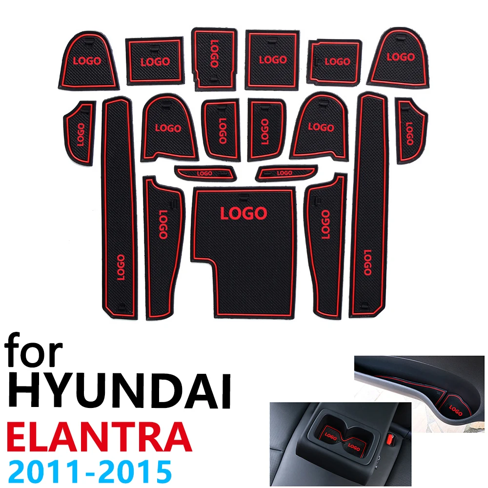 Противоскользящий резиновый коврик для подстаканника дверной паз Hyundai Elantra MD Avante