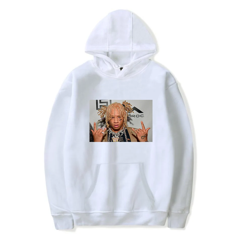 Trippie Redd дизайн с капюшоном карман для мужчин женщин харауку хип хоп Рэп пуловеры с капюшоном флис теплый уличная одежда толстовки