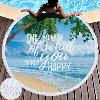 

Ocean Printing Microfiber Large Beach Towel Mat Sand Proof Blanket Outdoor Picnic Mat Quick Drying Heat Resistant Yoga Mat 1PC