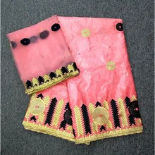 Лидер продаж в африканском стиле Getzner ткань с камни парча в Гвинейском стиле высокое качество хлопковый Базен Riche ткань 5+ 2 м