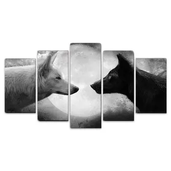 

Oil Painting None Frame Home Decor Wall Mural 5Pcs/Set Living Room Wildlife Wildlife 5Pcs/Set