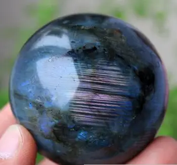 

Madagascar Natural Labradorite Quartz Crystal sphere ball Healing