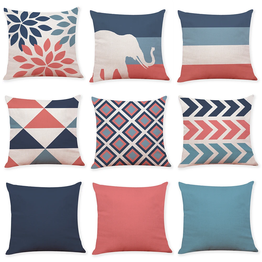 Форт надеемся 2018 Подушка Чехол 45*45 Home Decor Чехлы любовь в виде геометрических фигур