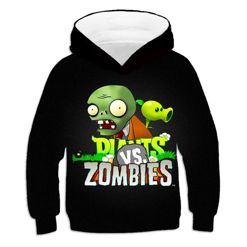 

2020 Kids Baby Boys Girls Toddlers Plants Vs Zombies Wars printing Hoodies Cartoon Tracksuit Children Clothing Cute Sweatshirts