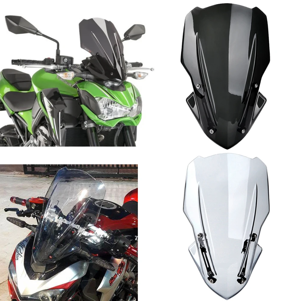 Ветровое стекло для Kawasaki Z900 ветровое Z 900 Ninja ZR900 ZR 2017 2018 2019|Козырьки от ветра и ветр.