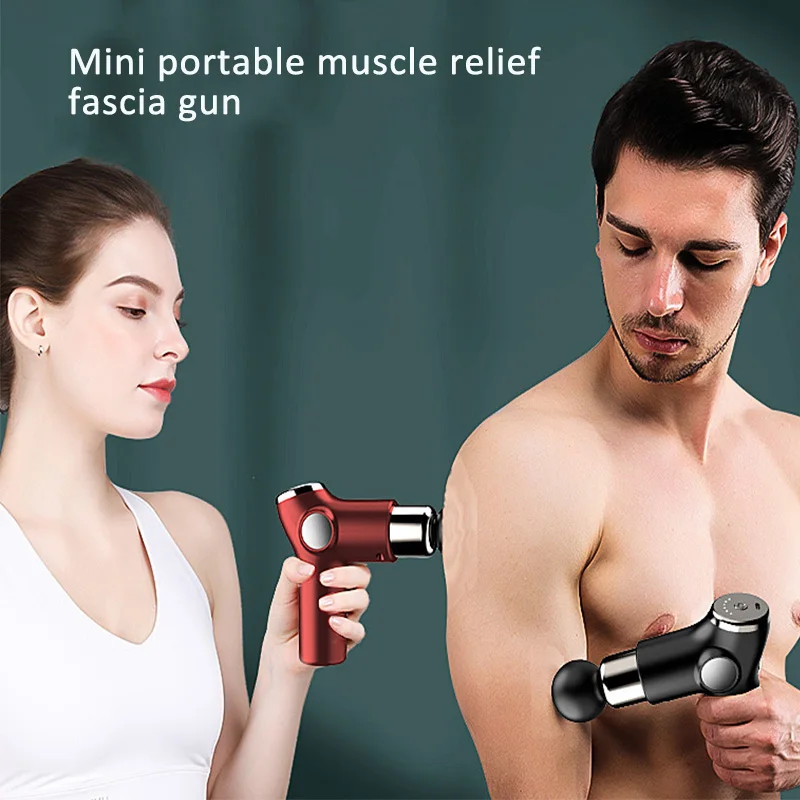

Mini Portable Vibration Muscle Relief Pocket Fascia Gun Deep Tissue Rechargeable Fitness Body Neck Leg Exercising Massage Gun