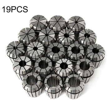 

19Pcs/set ER32 2~20mm Spring Collet Chuck Set for CNC Milling Lathe Professional Tool for Industrial Manufacturing