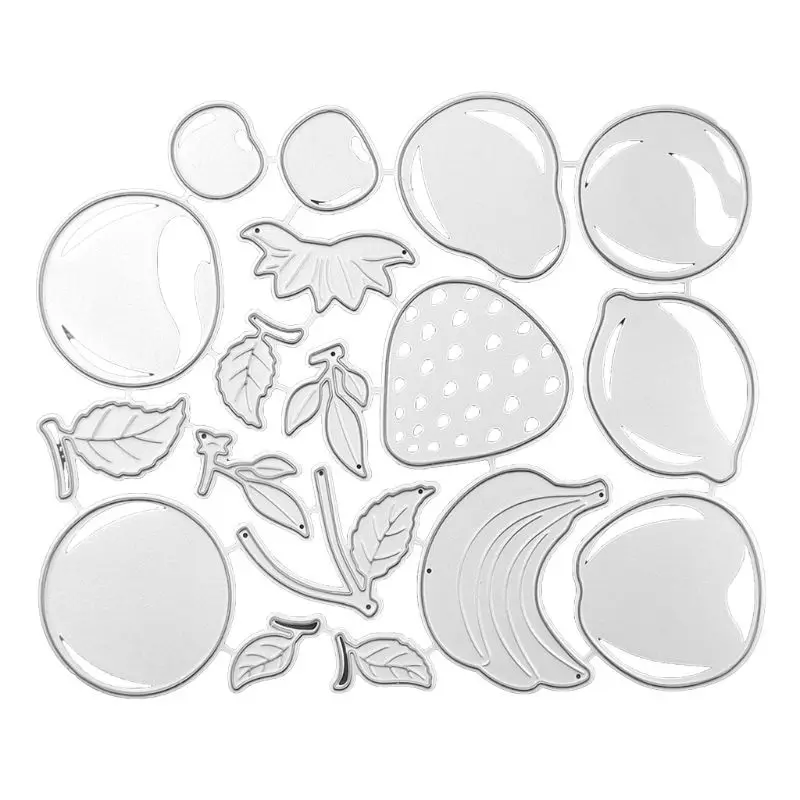 Troqueles de corte de Metal para frutas, plantilla para álbum de recortes, álbum de estampillas DIY, tarjeta de papel en relieve